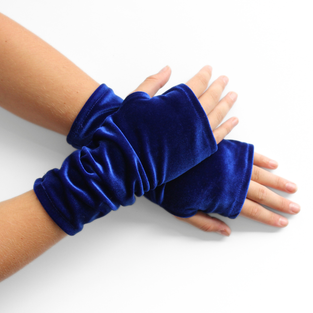 Velvet Fingerless Gloves