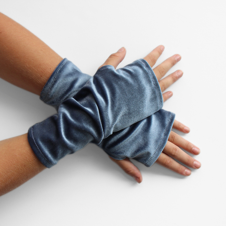 Velvet Fingerless Gloves
