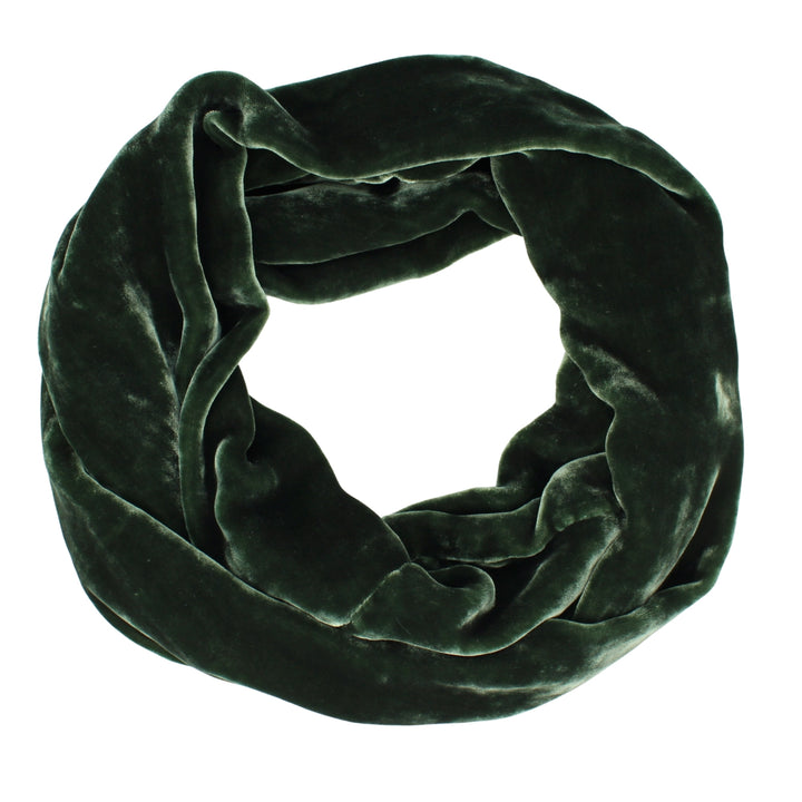Silk Velvet Infinity Scarf