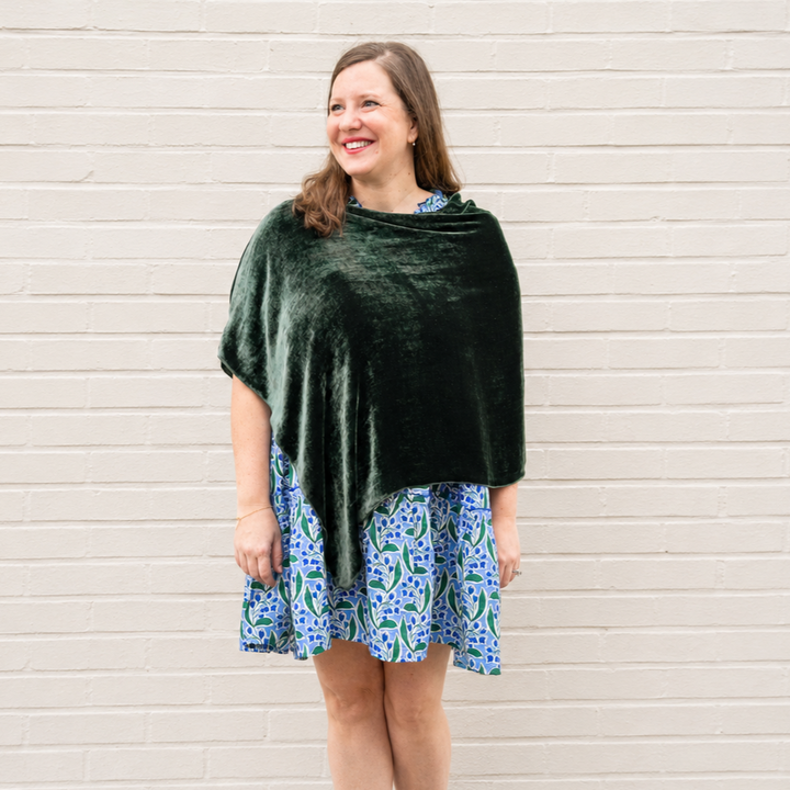 Silk Velvet Poncho