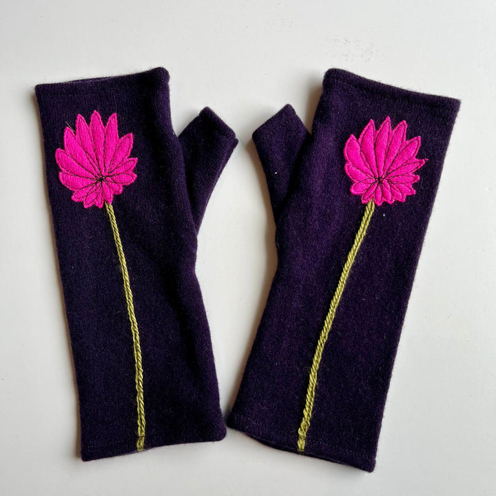 Fingerless Cashmere Gloves "Mum"