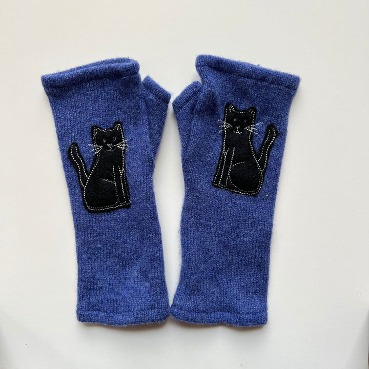 Fingerless Cashmere Gloves "Cat"