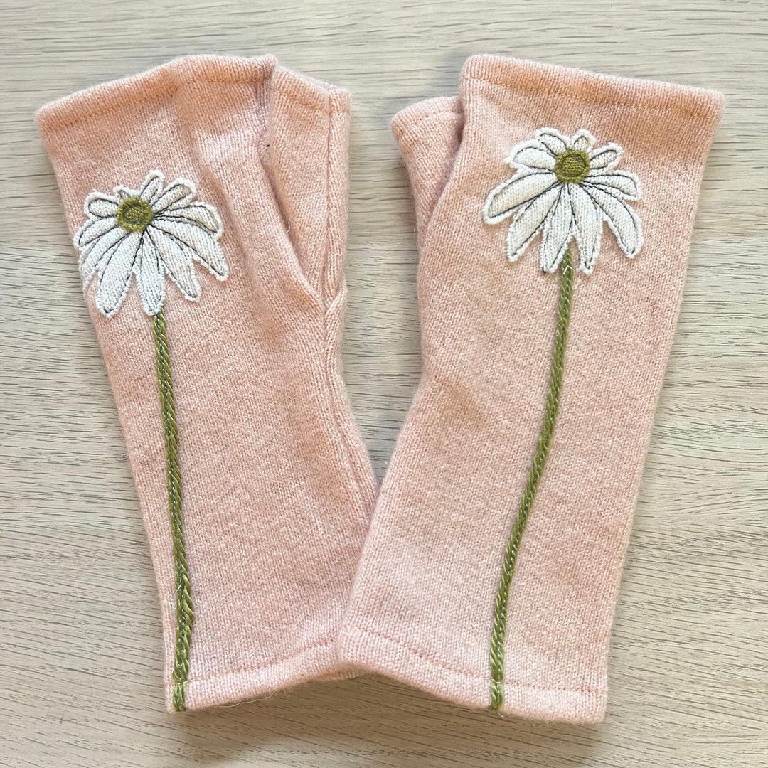 Fingerless Cashmere Gloves "Daisy"