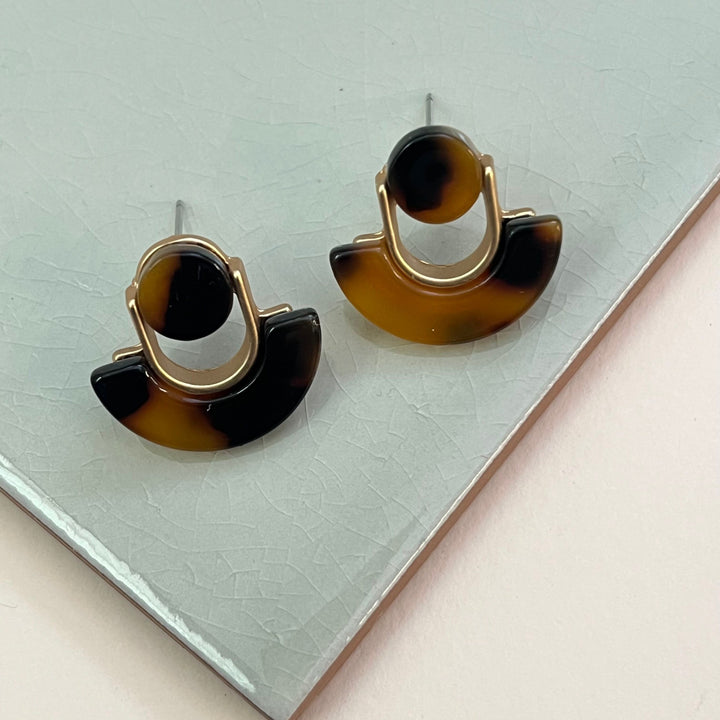 Mod Resin Post Earrings