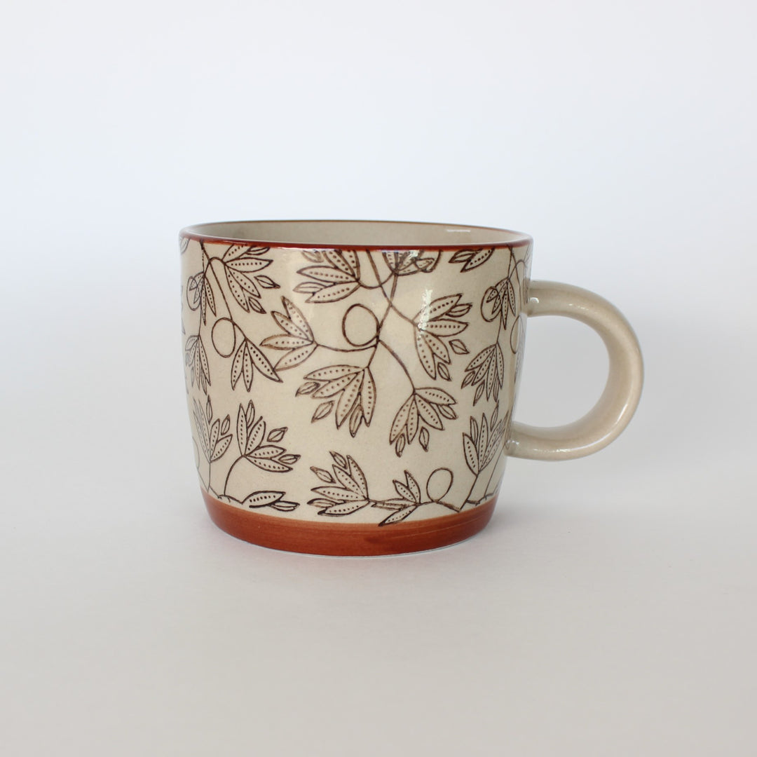 Botanical Stoneware Mugs