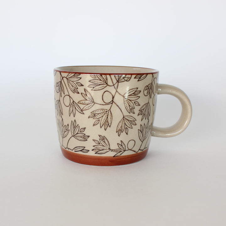 Botanical Stoneware Mugs