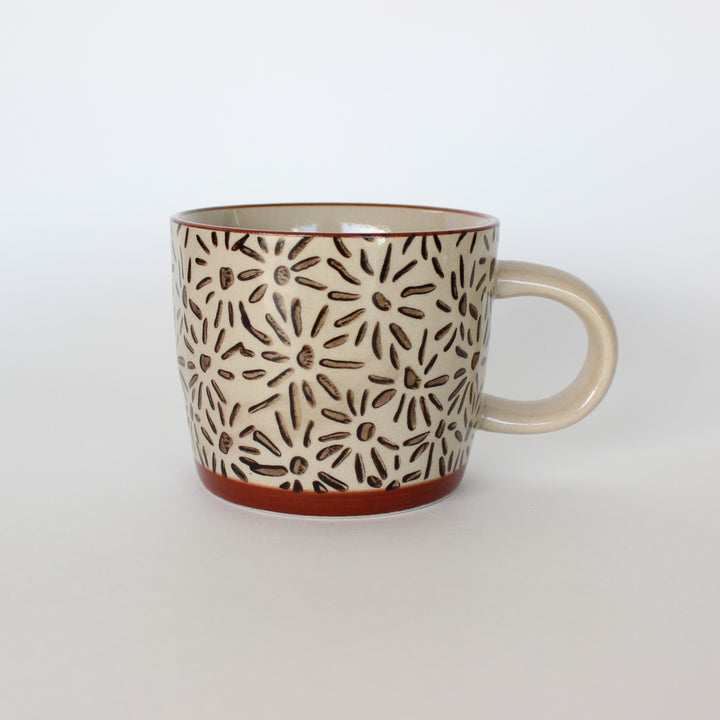 Botanical Stoneware Mugs