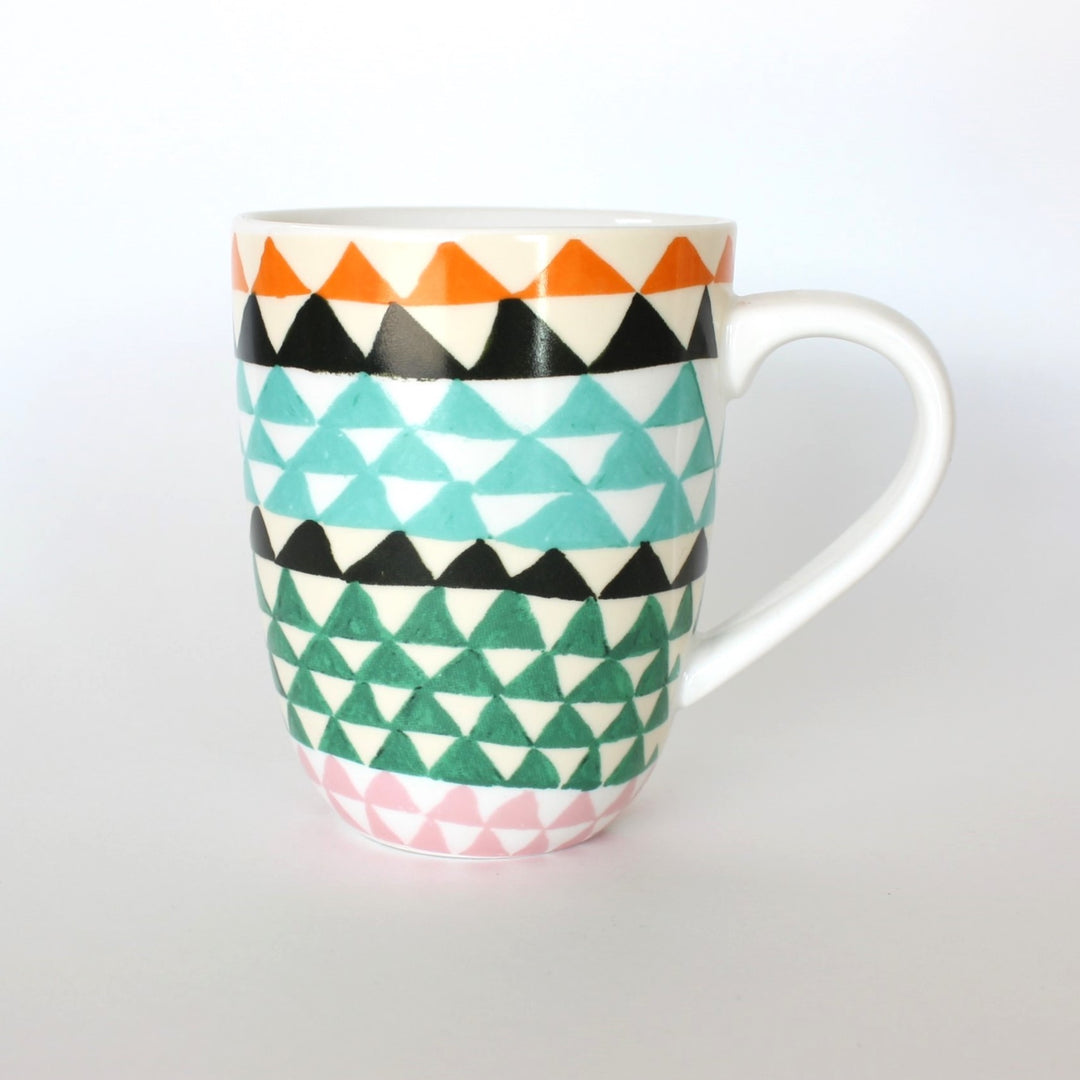 Porcelain Patterned Mugs