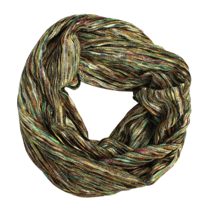 Multi Colored Knit Infinity Scarf