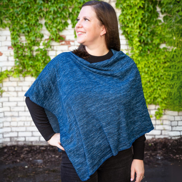 Heather Jersey Poncho