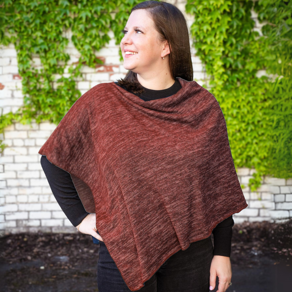 Heather Jersey Poncho