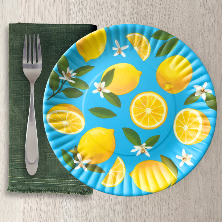 Melamine "Paper" Plates | Citrus