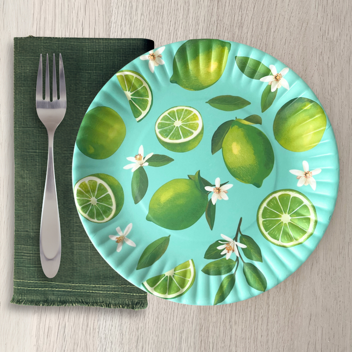 Melamine "Paper" Plates | Citrus