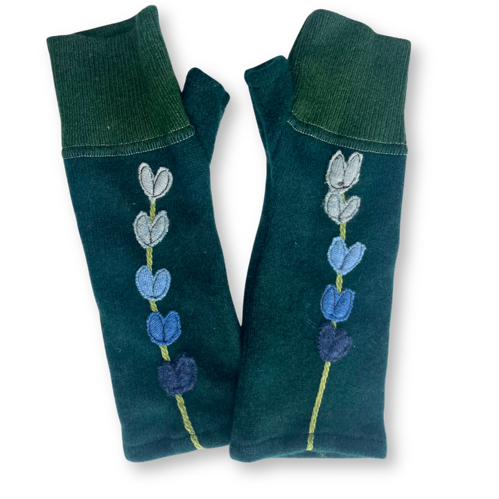 Fingerless Cashmere Gloves "Lupine"