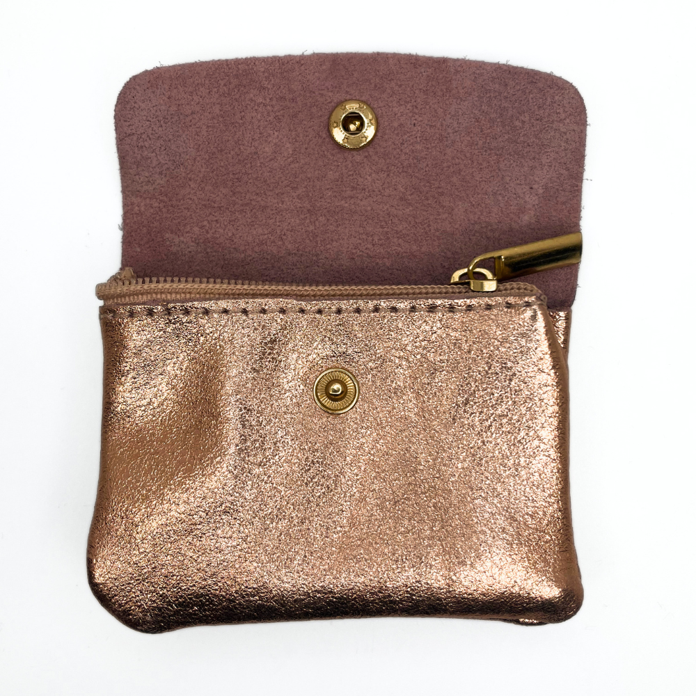 Italian Leather Mini Coin Wallet