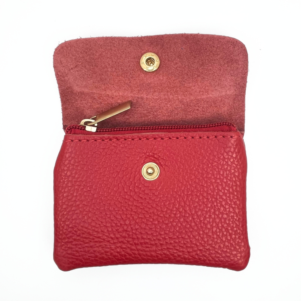 Italian Leather Mini Coin Wallet