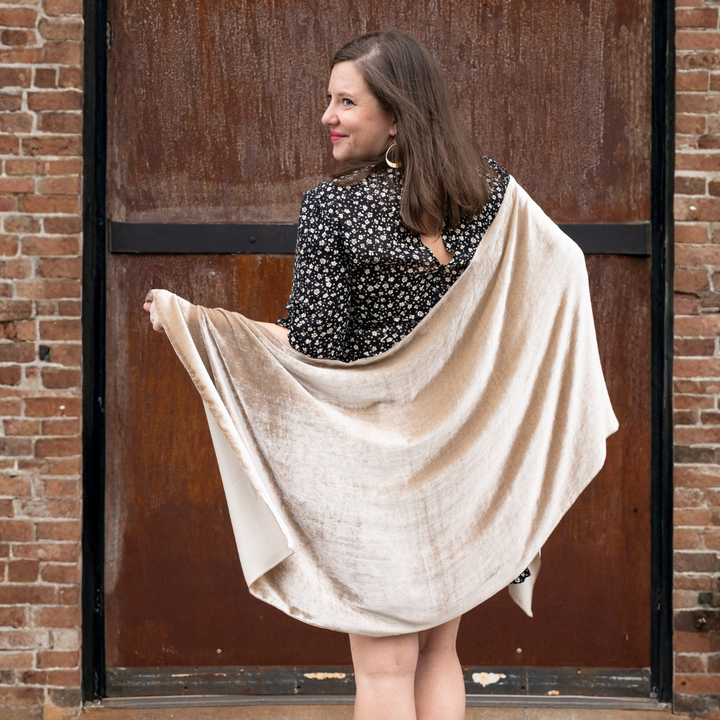 Silk Velvet Shawl