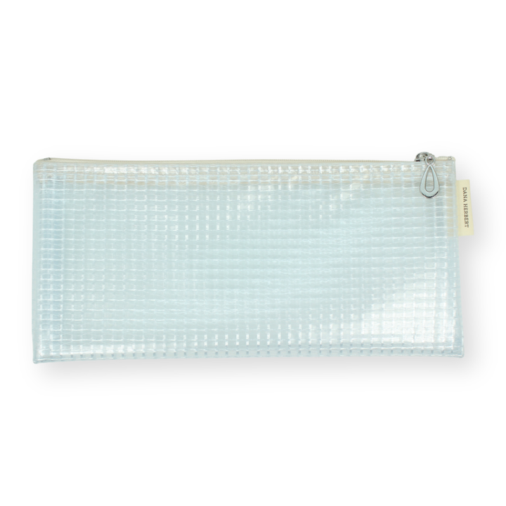 The Grid Vinyl Brush Pencil Bag