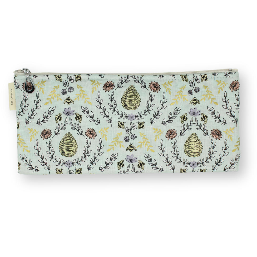The Metallic Brush Pencil Bag