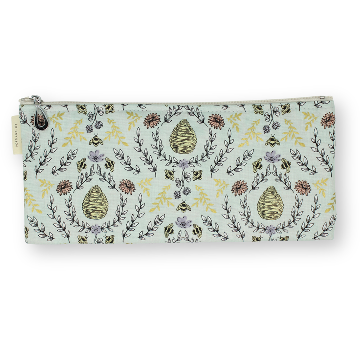 The Metallic Brush Pencil Bag