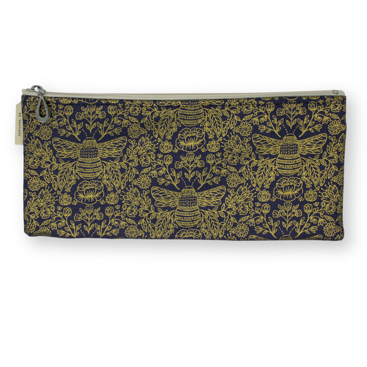 The Metallic Brush Pencil Bag