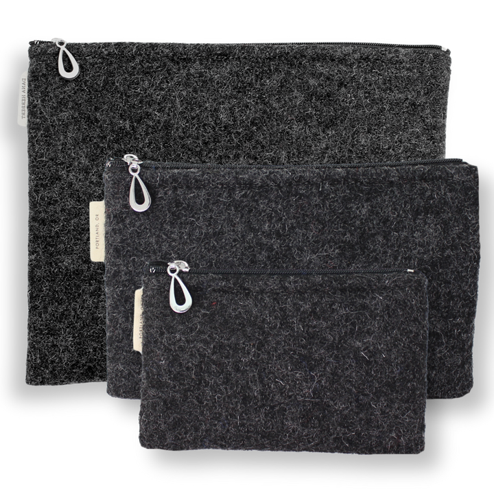 Wool Pouch Set of 3