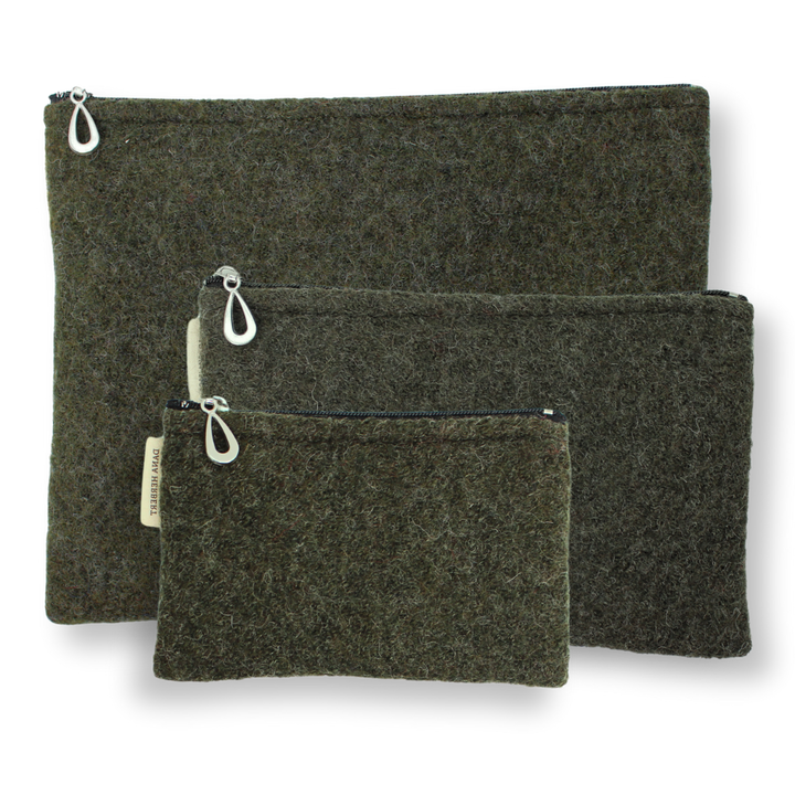 Wool Pouch Set of 3
