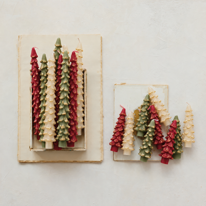 Taper Candles | Christmas Trees Short