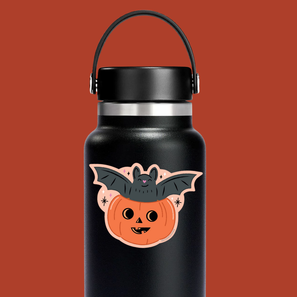 Sticker | Halloween Pumpkin Bat