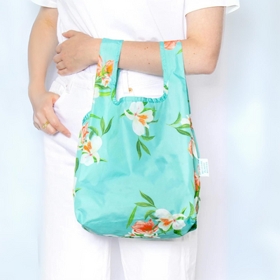 Reusable Mini Grocery Bag | Floral