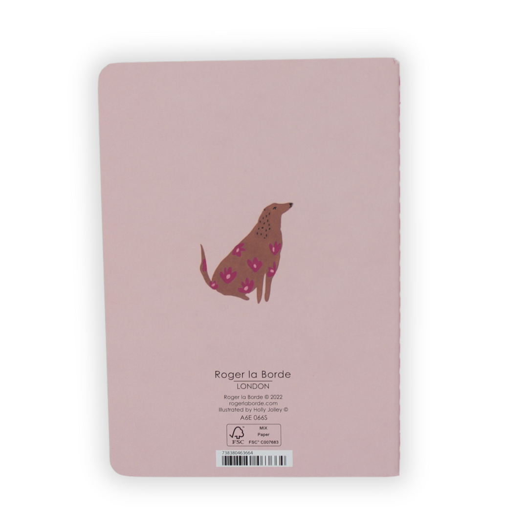 Mini Notebook | Dogs on Pink