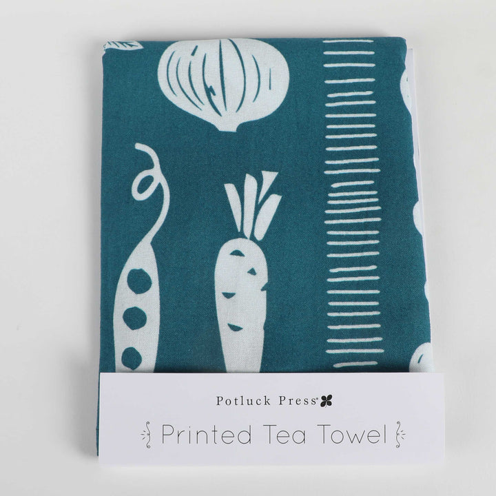 Cotton Tea Towel | Fish & Veggies