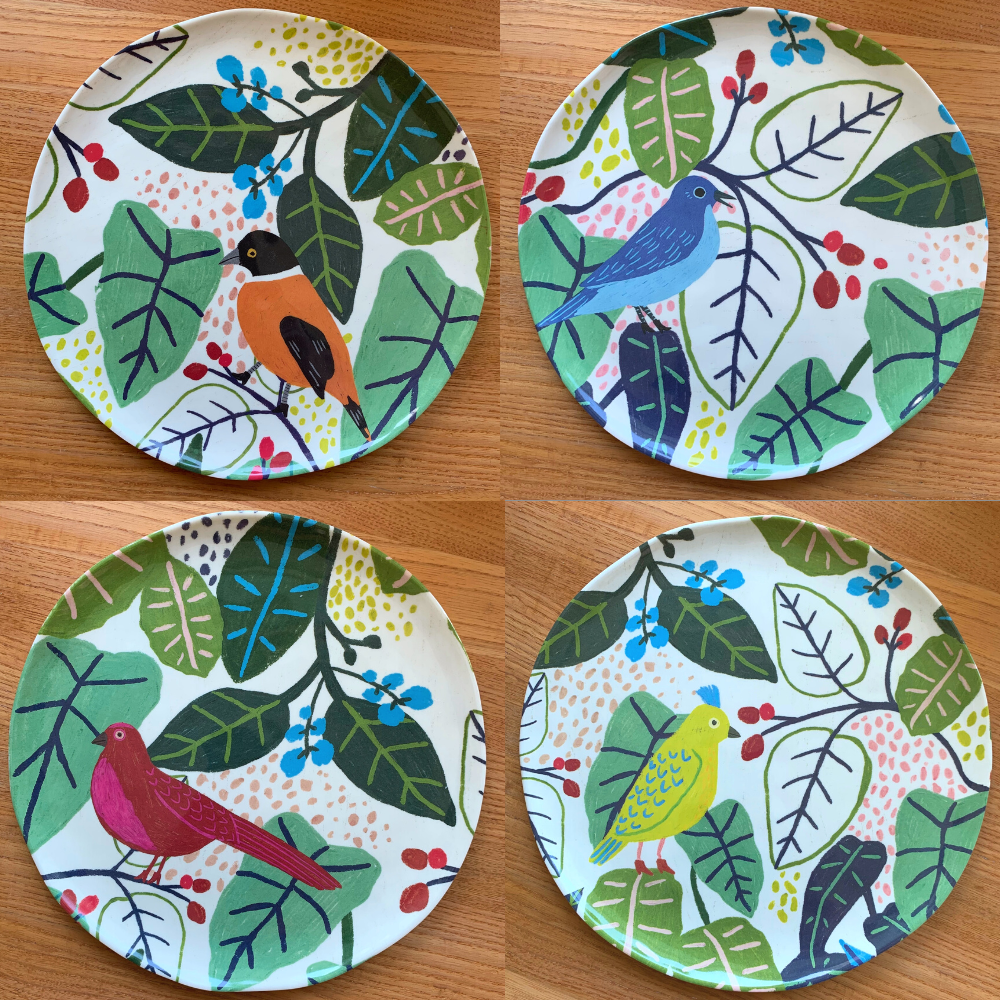 Melamine Plates | Birds
