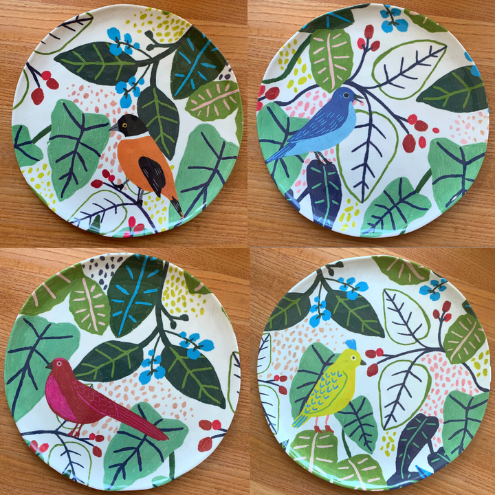 Melamine Plates | Birds