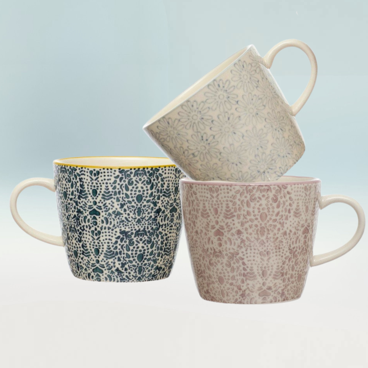Mugs | Hand-Stamped Stoneware