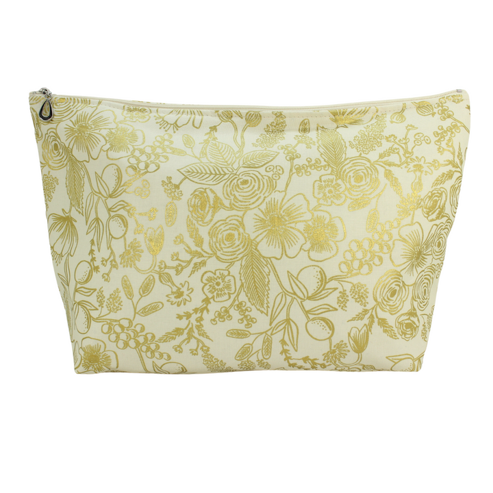 The Metallic XL Makeup Bag