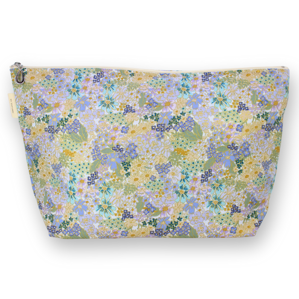 The Metallic XL Makeup Bag