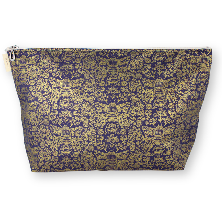 The Metallic XL Makeup Bag