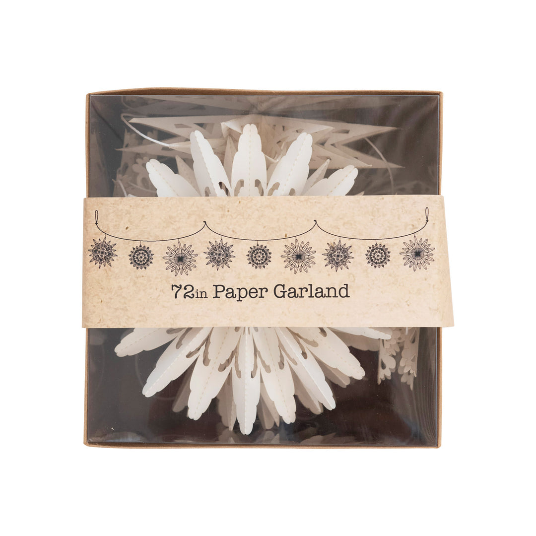 Paper Snowflake Garland 72"