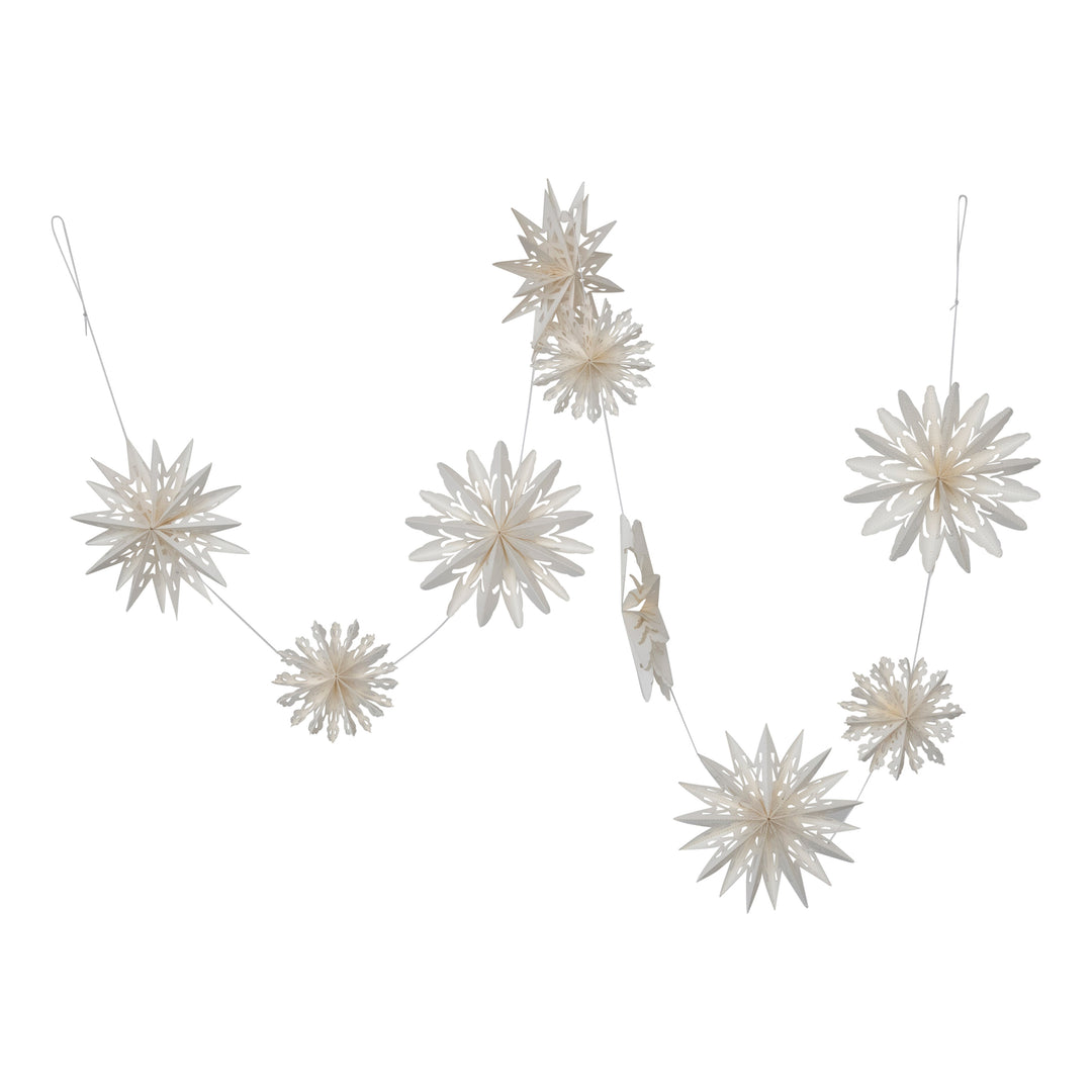 Paper Snowflake Garland 72"