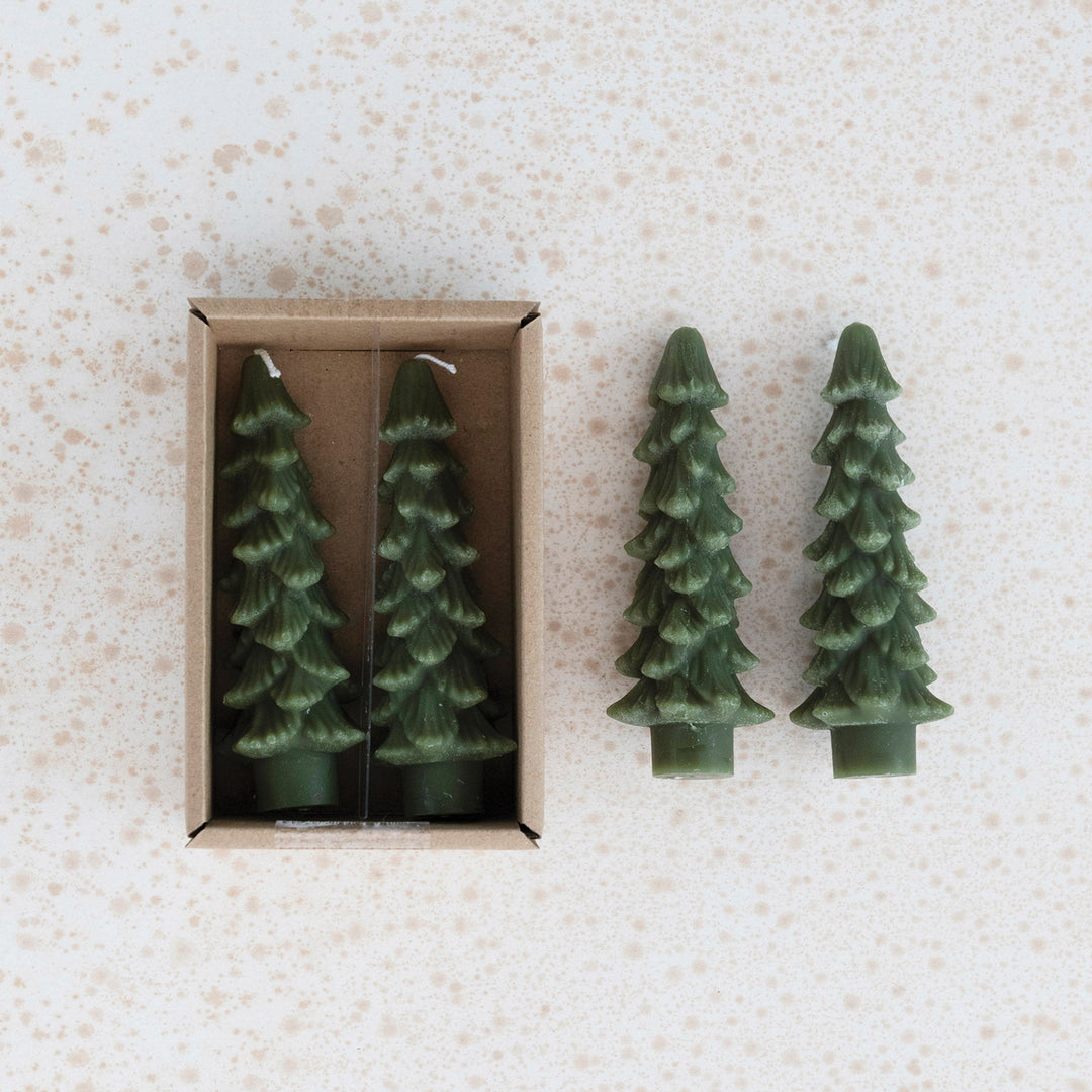 Taper Candles | Christmas Trees Short