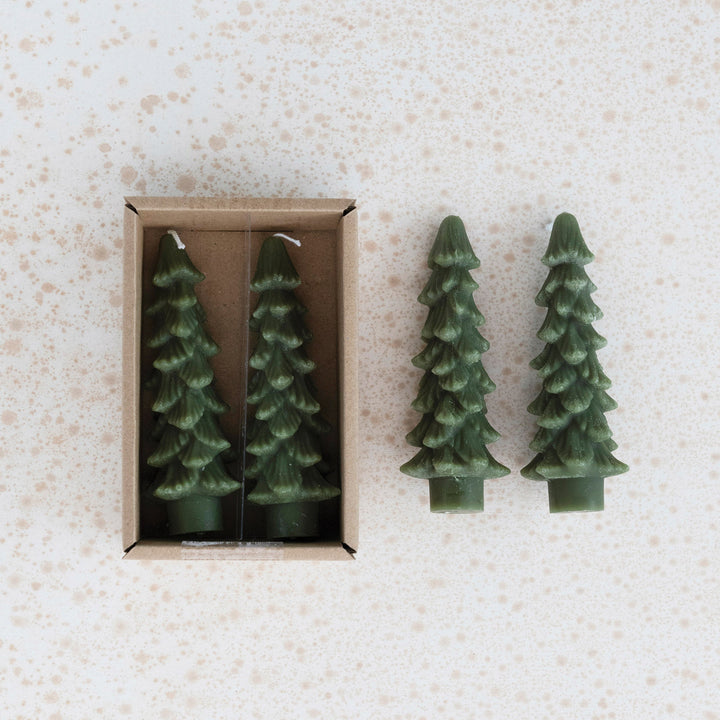 Taper Candles | Christmas Trees Short