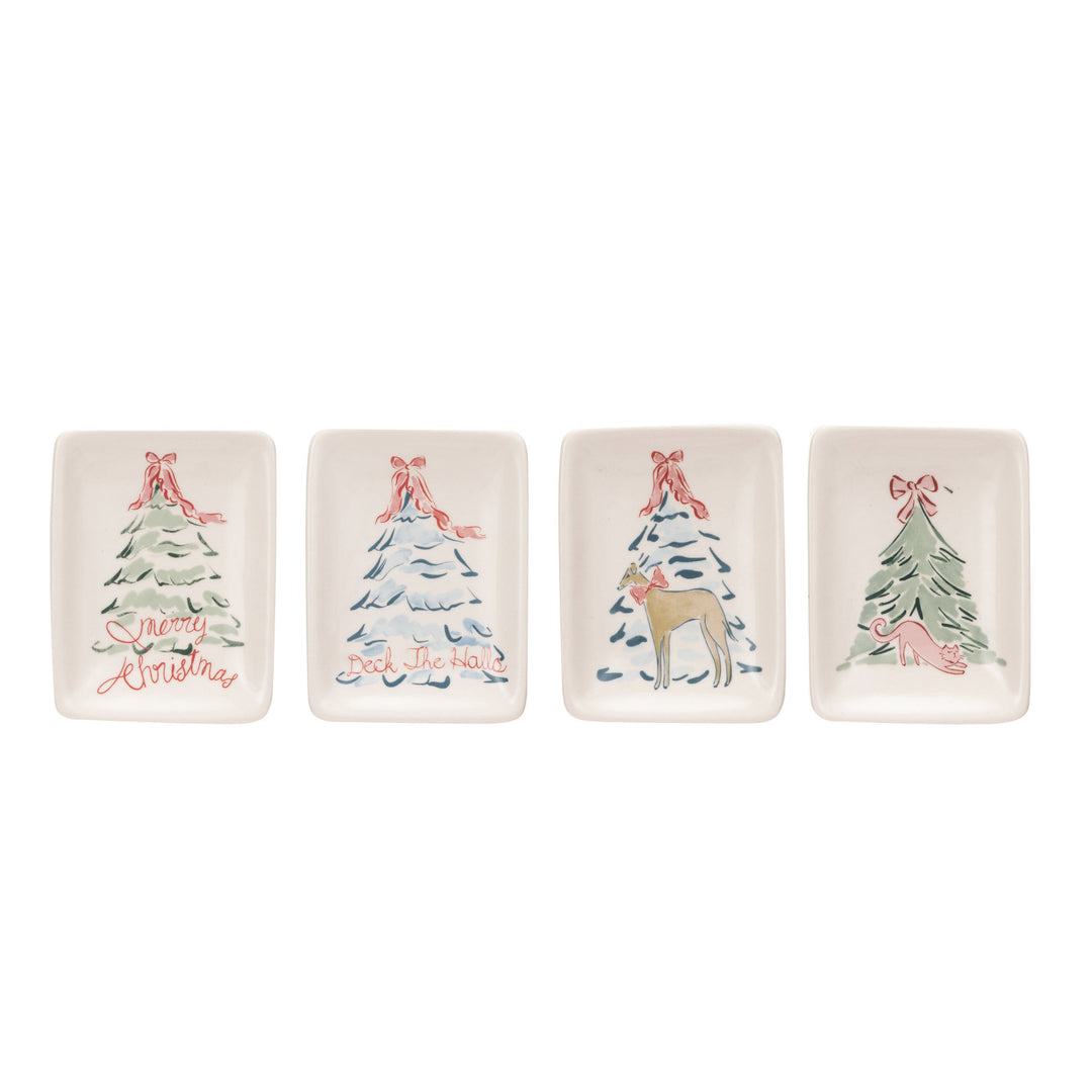 Ceramic Trinket Dish | Christmas Trees