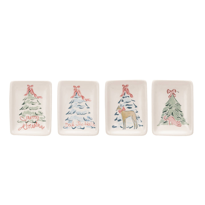 Ceramic Trinket Dish | Christmas Trees