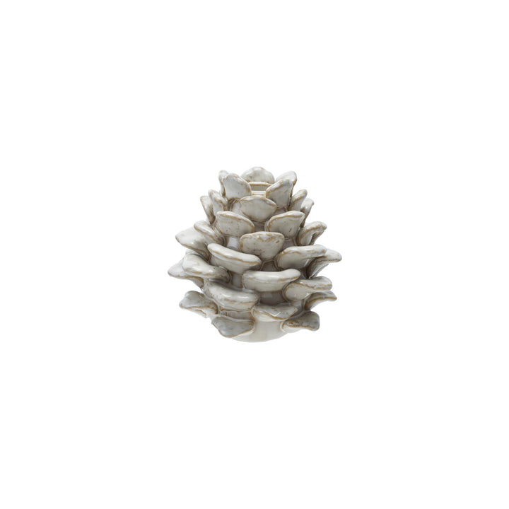 Stoneware Pinecone Candle Holder