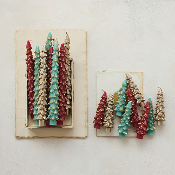 Taper Candles | Christmas Trees Short