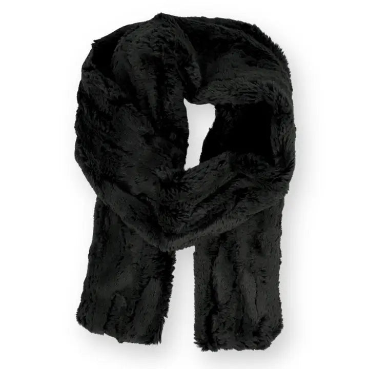 Faux Fur Narrow Oblong Scarf