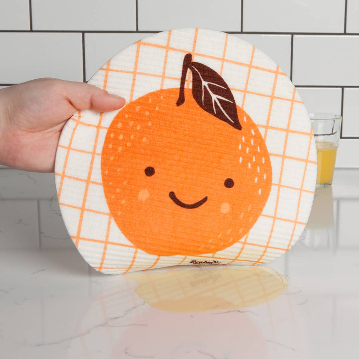 Swedish Dishcloth | Round Orange