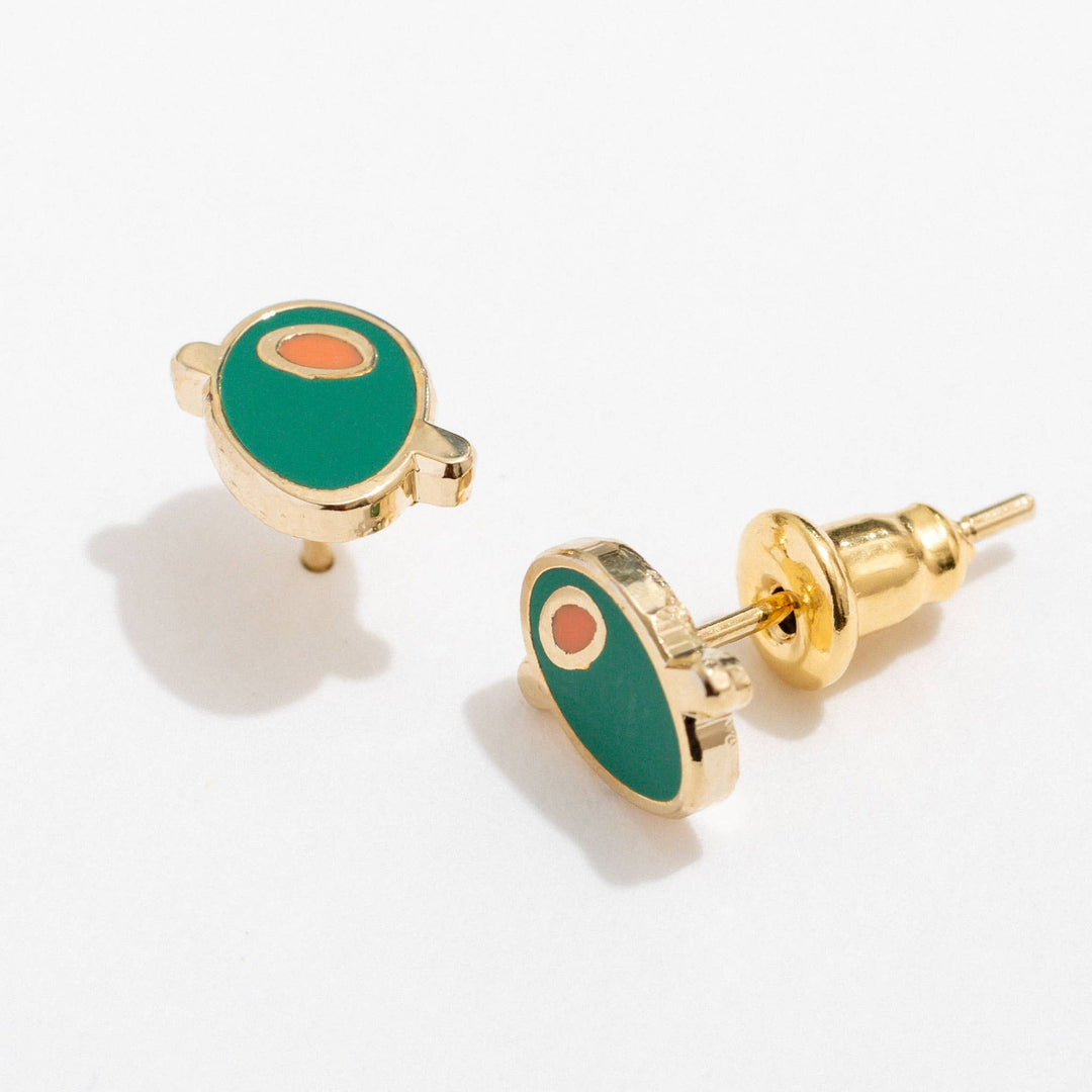Earrings | Martini Olive Studs