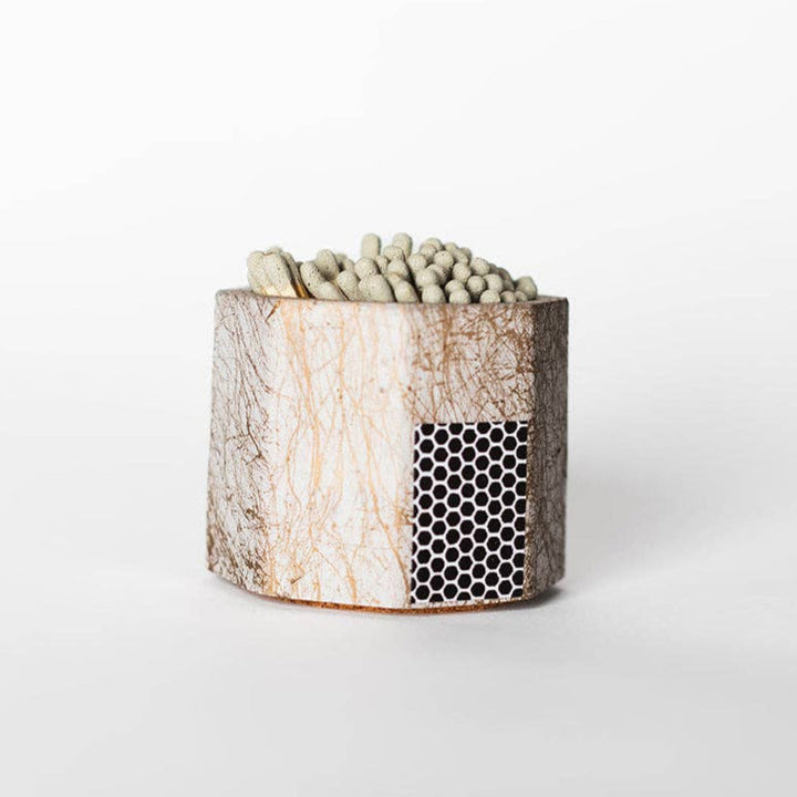Gold & Grey Match Holder w/ Grey Matches